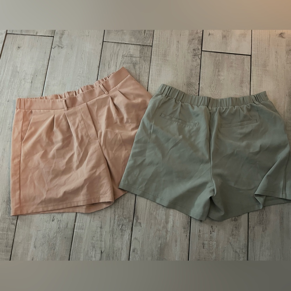 Women’s 32 Degrees Women's Athletic Shorts - Peach and Olive